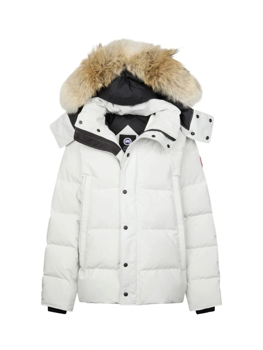 NWOT Authentic Canada Goose Wyndham Heritage Parka in White with Fur Trim Sz M